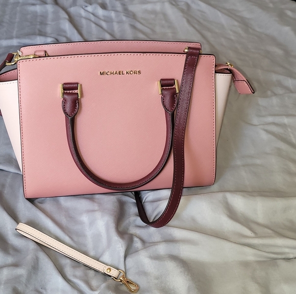 NEW Michael Kors, Selma, Rose Multi, Satchel, Leather, Size NS - Picture 15 of 16